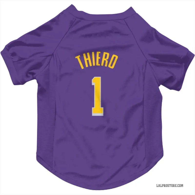 Adou Thiero  Purple Los Angeles Lakers  Cat & Dog Pet Jersey