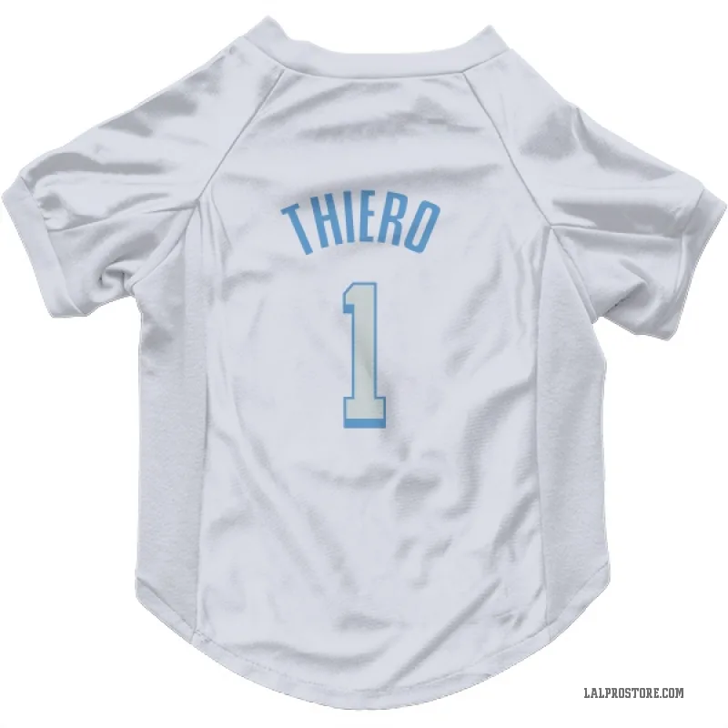 Adou Thiero  White Los Angeles Lakers  Cat & Dog Pet Jersey
