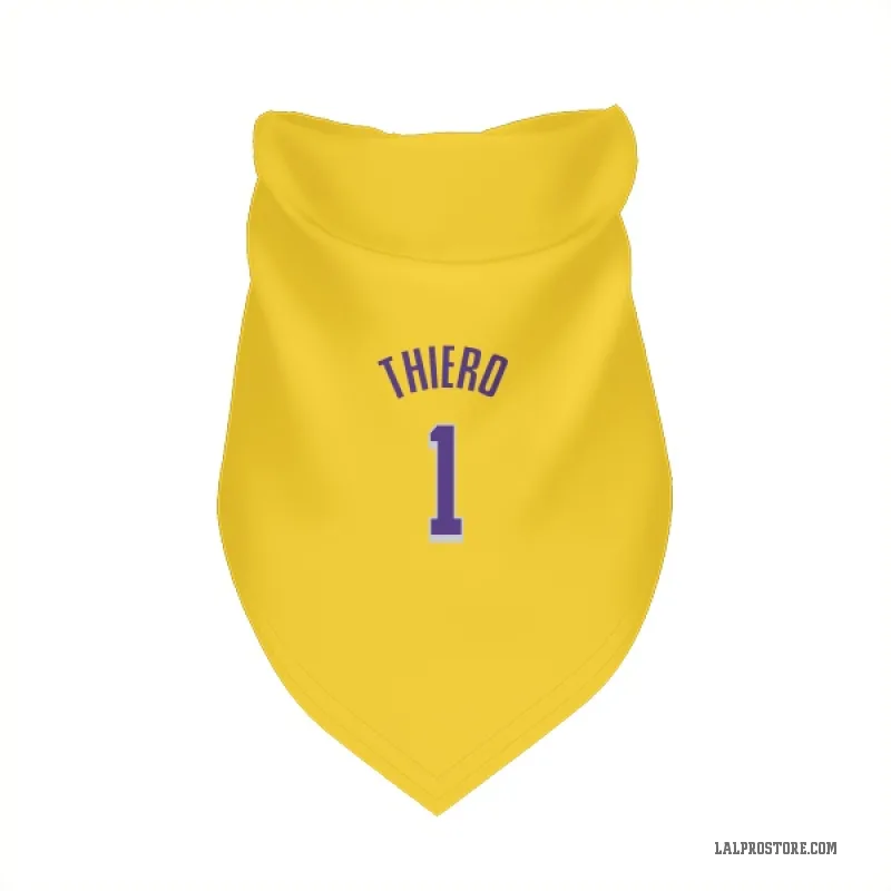 Adou Thiero  Yellow Los Angeles Lakers  Cat & Dog Pet Bandana