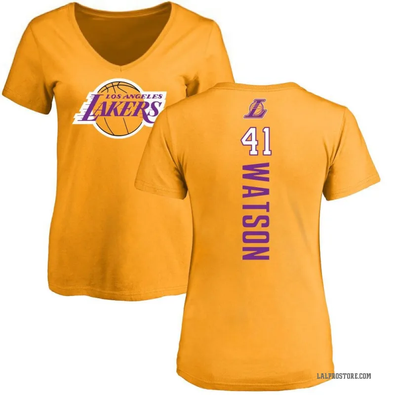 Anton Watson Women's Gold Los Angeles Lakers Backer T-Shirt