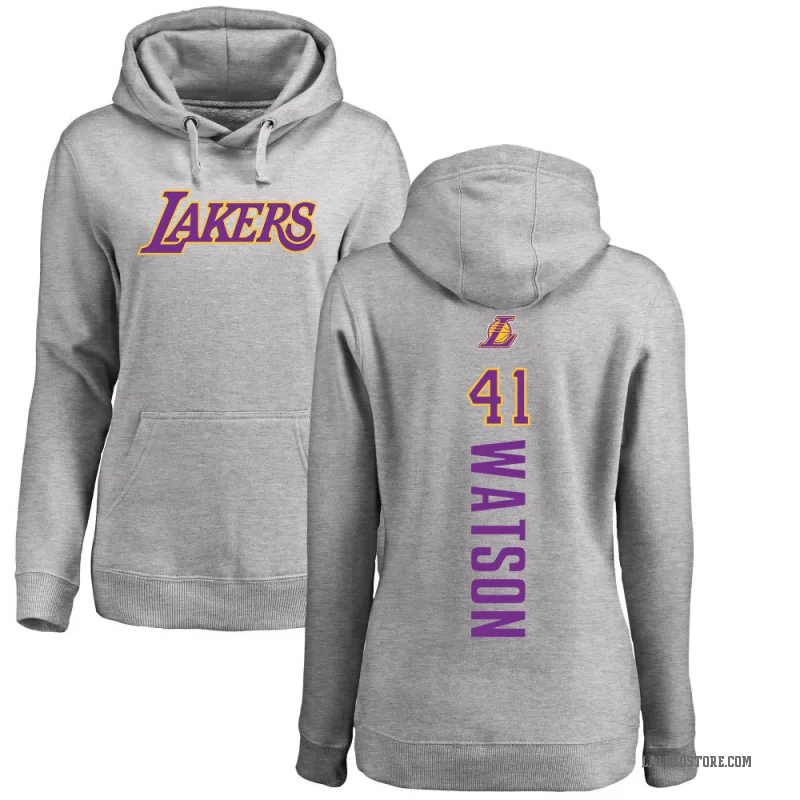 Anton Watson Women's Los Angeles Lakers Branded Ash Backer Pullover Hoodie