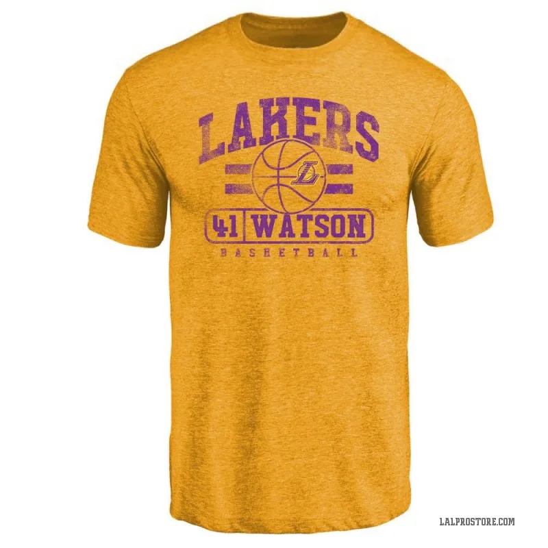 Anton Watson Youth Gold Los Angeles Lakers Baseline T-Shirt