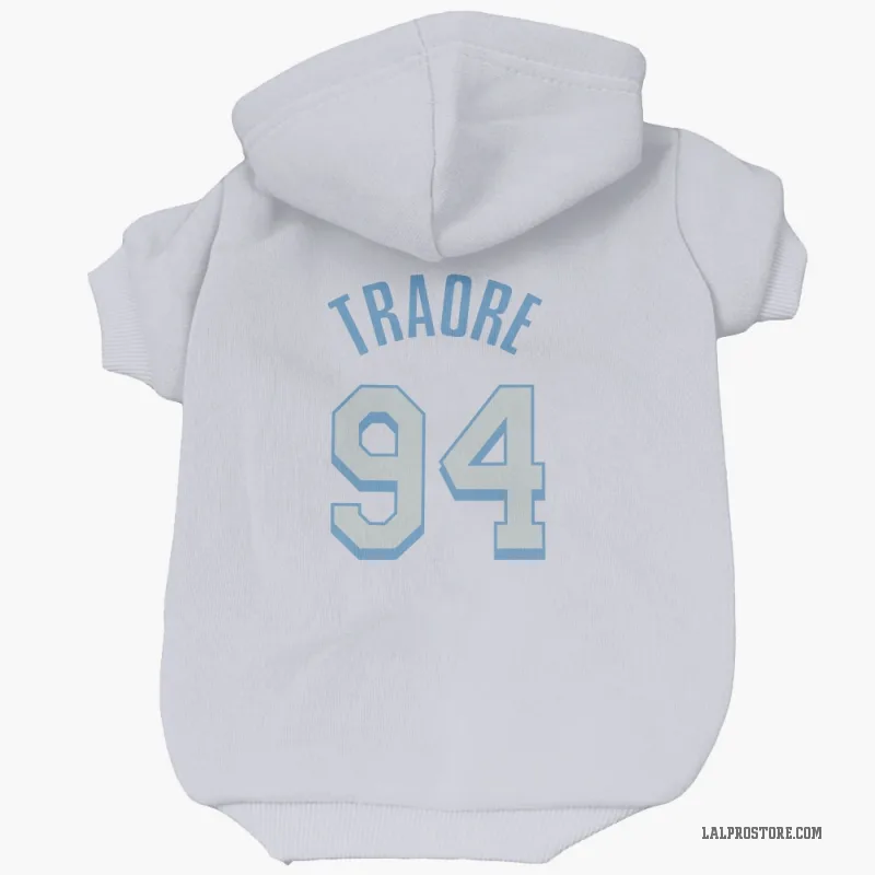 Armel Traore  White Los Angeles Lakers  Cat & Dog Pet Hoodie