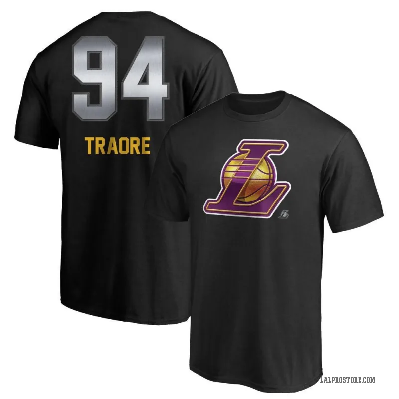 Armel Traore Youth Black Los Angeles Lakers Midnight Mascot T-Shirt