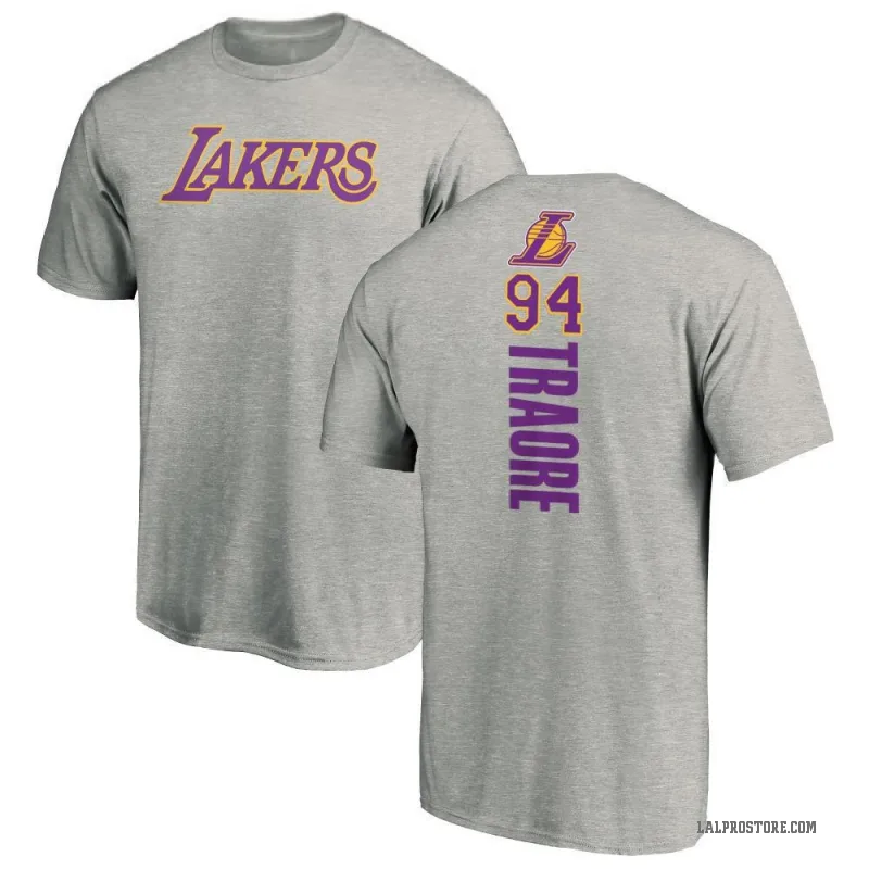 Armel Traore Youth Los Angeles Lakers Ash Backer T-Shirt