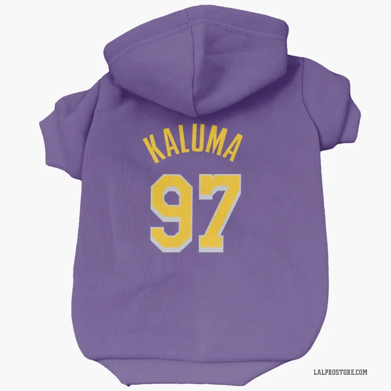 Arthur Kaluma  Purple Los Angeles Lakers  Cat & Dog Pet Hoodie