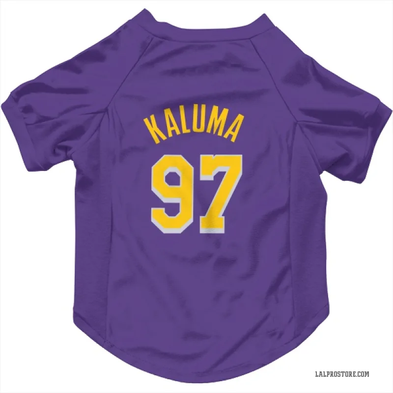 Arthur Kaluma  Purple Los Angeles Lakers  Cat & Dog Pet Jersey