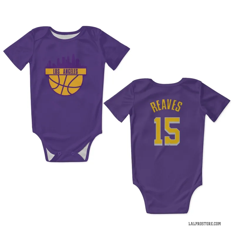 Austin Reaves  Purple Los Angeles Lakers  Newborn & Infant Bodysuit