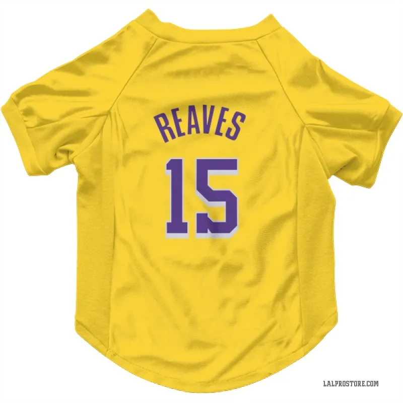 Austin Reaves  Yellow Los Angeles Lakers  Cat & Dog Pet Jersey
