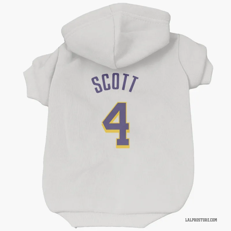 Byron Scott  White Purple Los Angeles Lakers  Cat & Dog Pet Hoodie