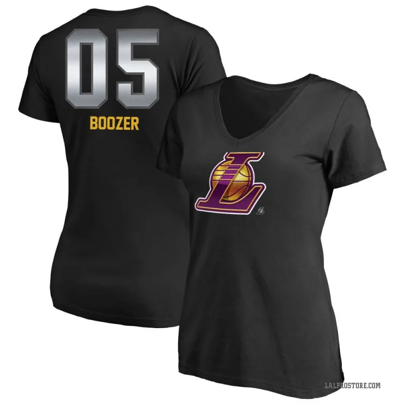 Carlos Boozer Women's Black Los Angeles Lakers Midnight Mascot T-Shirt