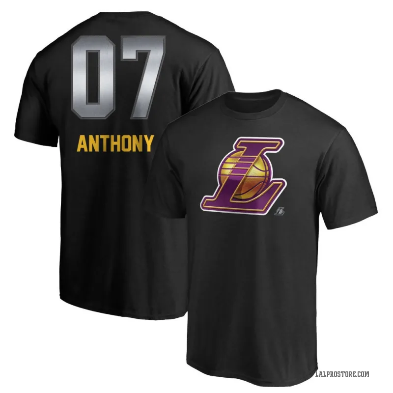 Carmelo Anthony Youth Black Los Angeles Lakers Midnight Mascot T-Shirt