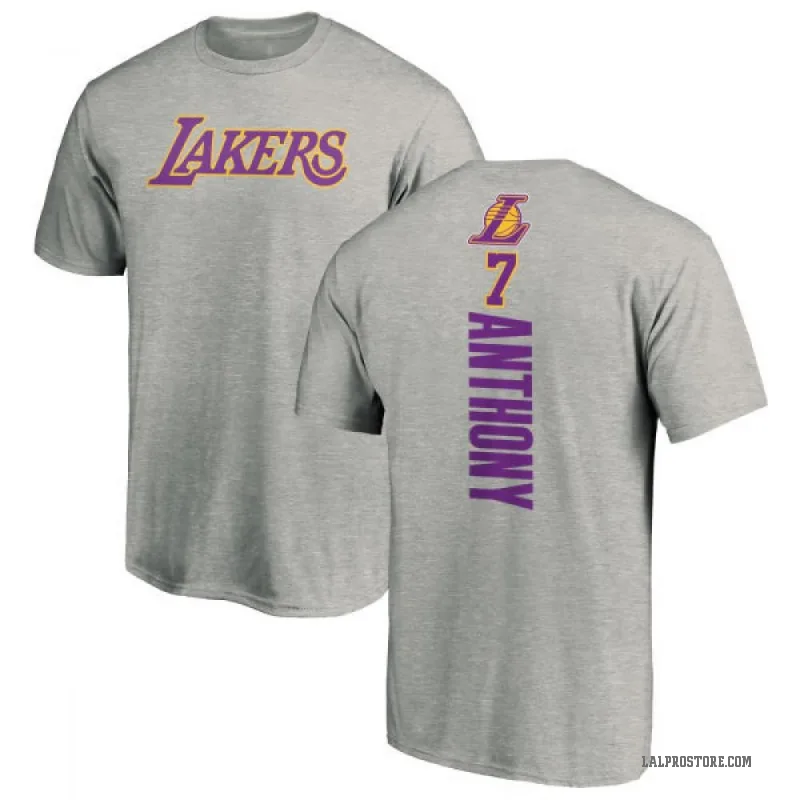 Carmelo Anthony Youth Los Angeles Lakers Ash Backer T-Shirt