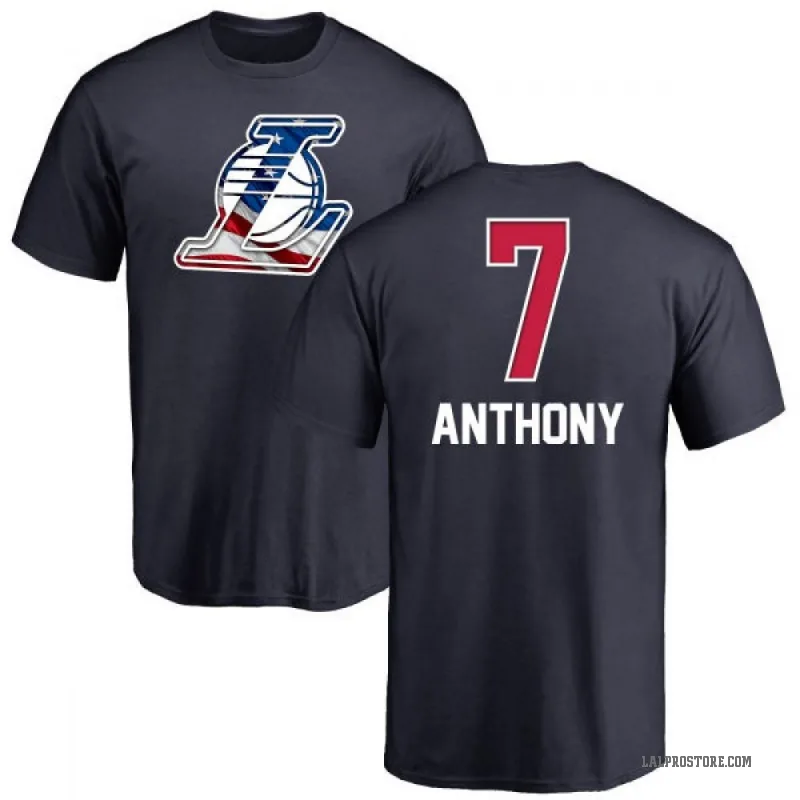 Carmelo Anthony Youth Navy Los Angeles Lakers Name and Number Banner Wave T-Shirt