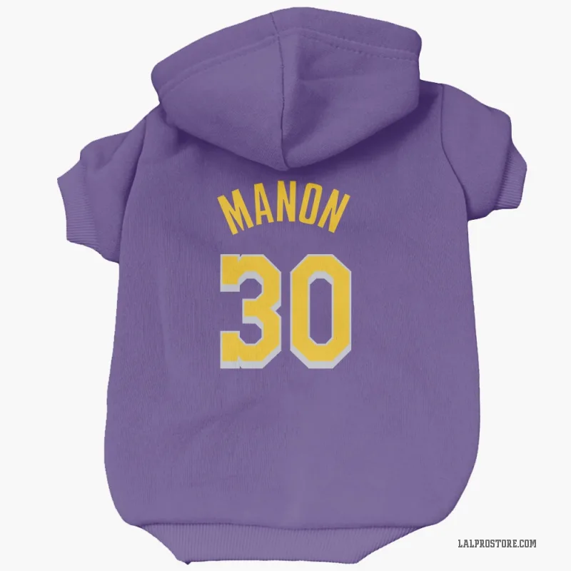 Chris Manon  Purple Los Angeles Lakers  Cat & Dog Pet Hoodie