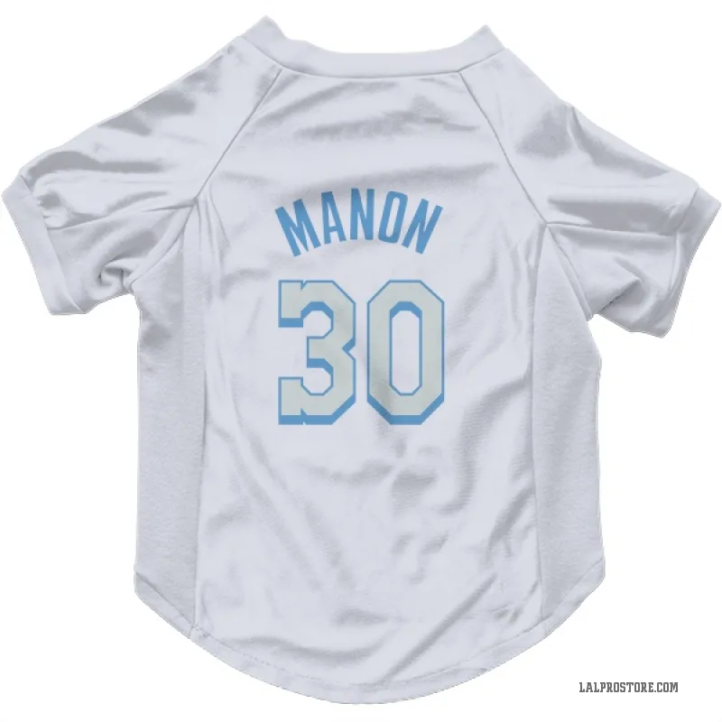 Chris Manon  White Los Angeles Lakers  Cat & Dog Pet Jersey