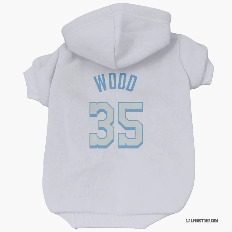 Christian Wood  White Los Angeles Lakers  Cat & Dog Pet Hoodie