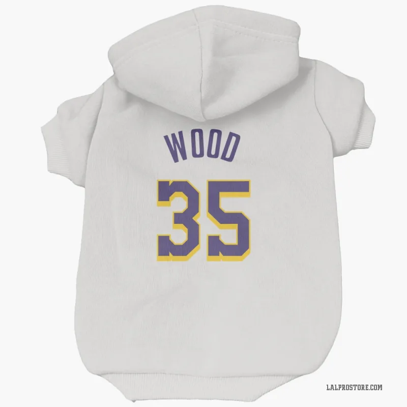 Christian Wood  White Purple Los Angeles Lakers  Cat & Dog Pet Hoodie