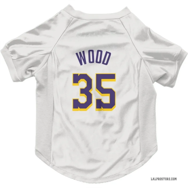 Christian Wood  White Purple Los Angeles Lakers  Cat & Dog Pet Jersey
