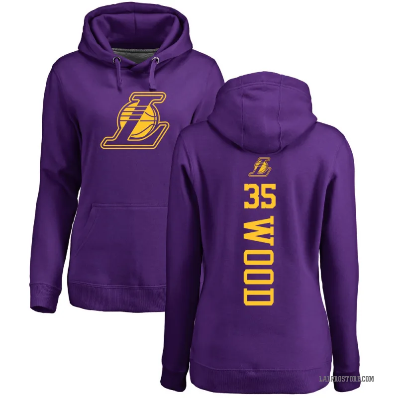 Christian Wood Women's Purple Los Angeles Lakers Branded One Color Backer Pullover Hoodie
