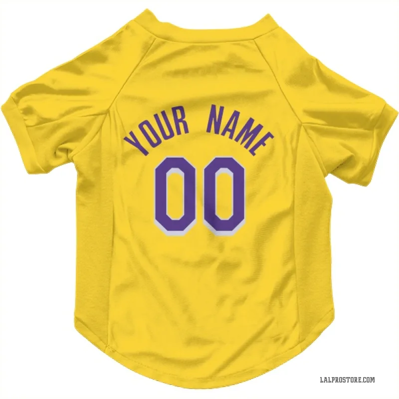 Custom Pet Jersey Authentic Los Angeles Lakers Custom Pet Jerseys