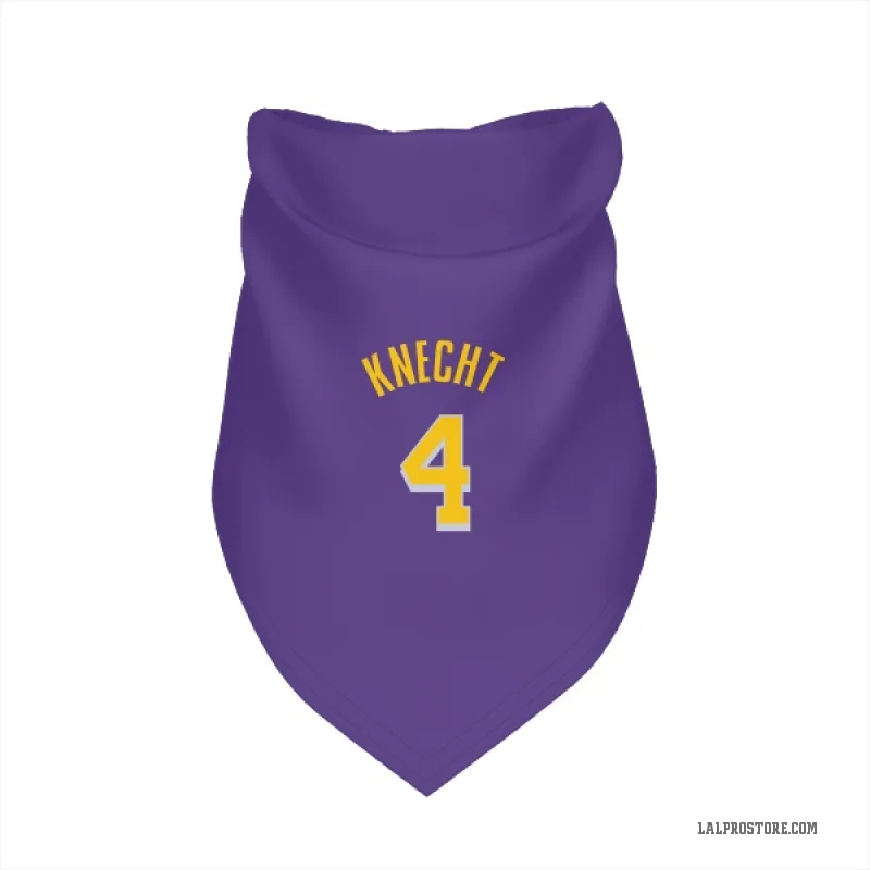 Dalton Knecht  Purple Los Angeles Lakers  Cat & Dog Pet Bandana
