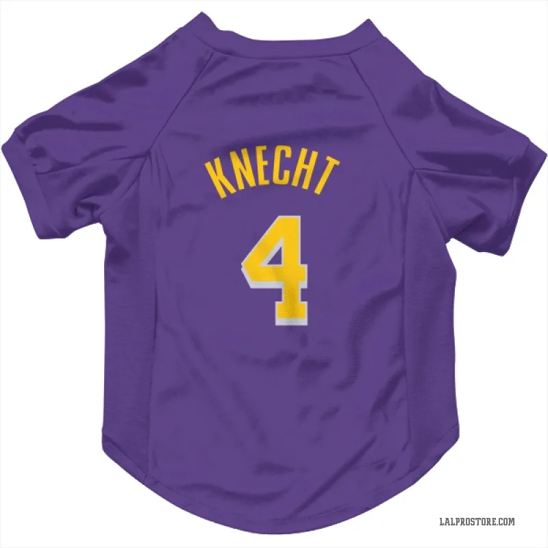 Dalton Knecht  Purple Los Angeles Lakers  Cat & Dog Pet Jersey