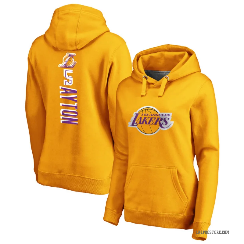 Deandre Ayton Women's Gold Los Angeles Lakers Branded Backer Pullover Hoodie