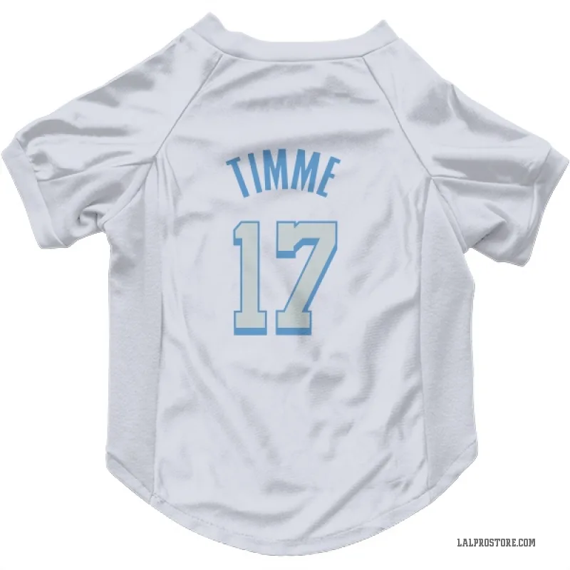 Drew Timme  White Los Angeles Lakers  Cat & Dog Pet Jersey