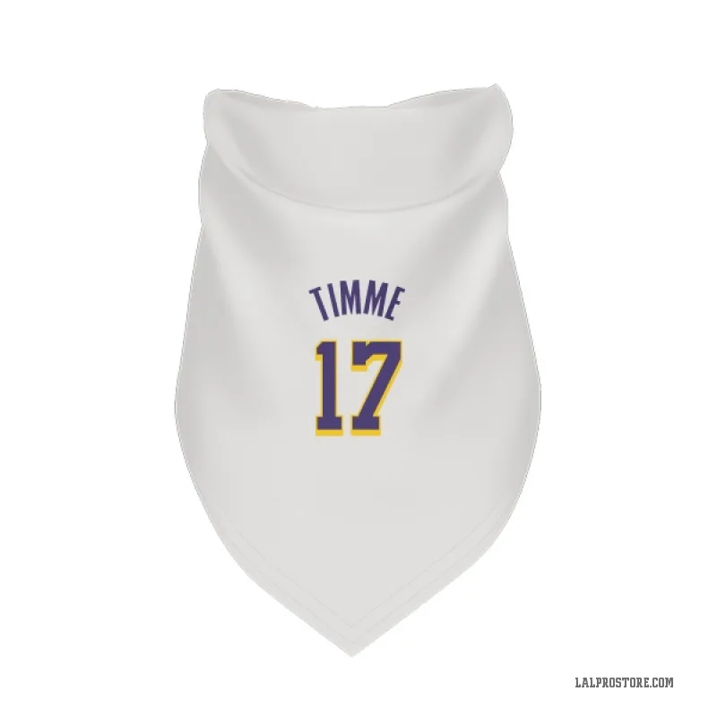 Drew Timme  White Purple Los Angeles Lakers  Cat & Dog Pet Bandana