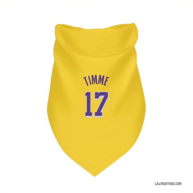 Drew Timme  Yellow Los Angeles Lakers  Cat & Dog Pet Bandana