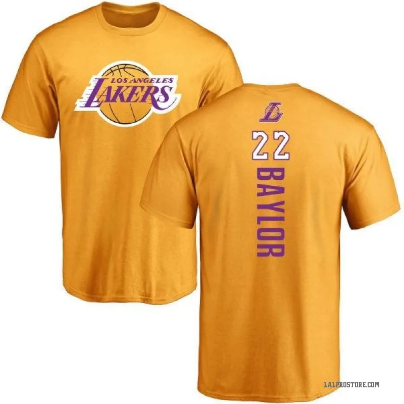 Elgin Baylor Men's Gold Los Angeles Lakers Backer T-Shirt