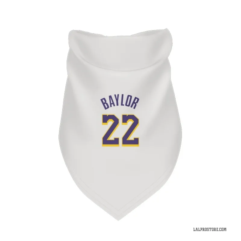 Elgin Baylor  White Purple Los Angeles Lakers  Cat & Dog Pet Bandana