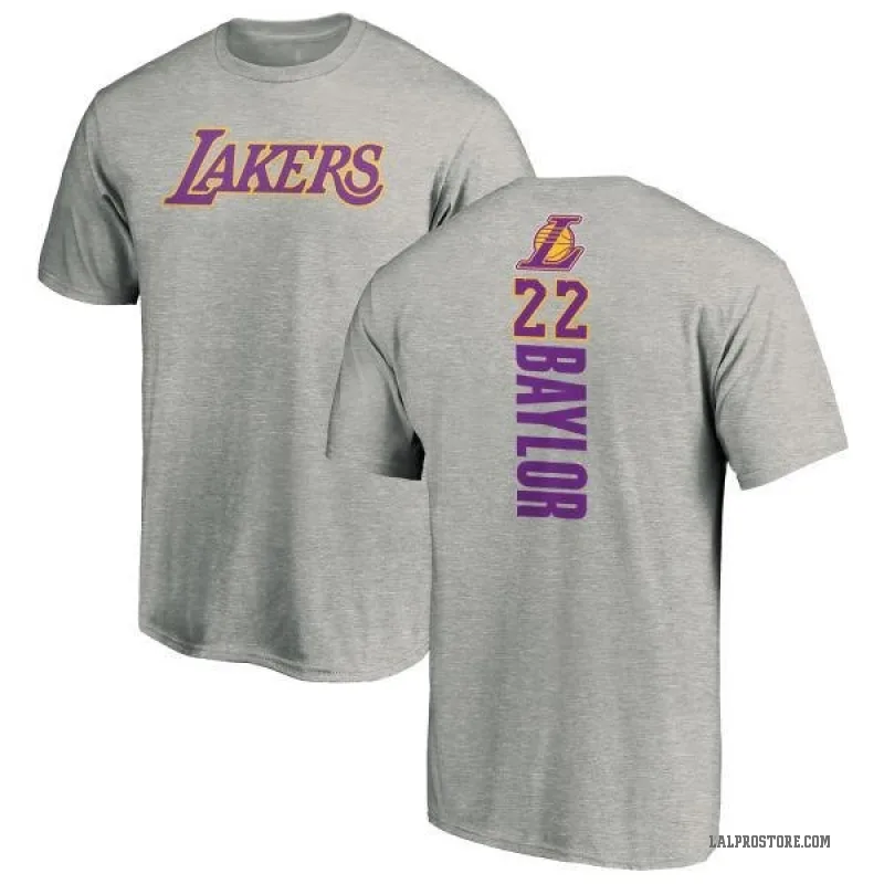 Elgin Baylor Youth Los Angeles Lakers Ash Backer T-Shirt