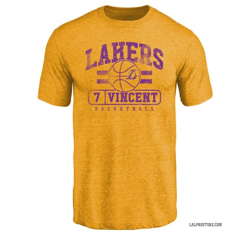 Gabe Vincent Men's Gold Los Angeles Lakers Baseline T-Shirt