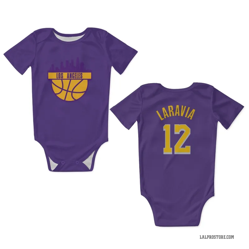 Jake LaRavia  Purple Los Angeles Lakers  Newborn & Infant Bodysuit