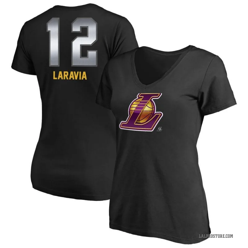 Jake LaRavia Women's Black Los Angeles Lakers Midnight Mascot T-Shirt