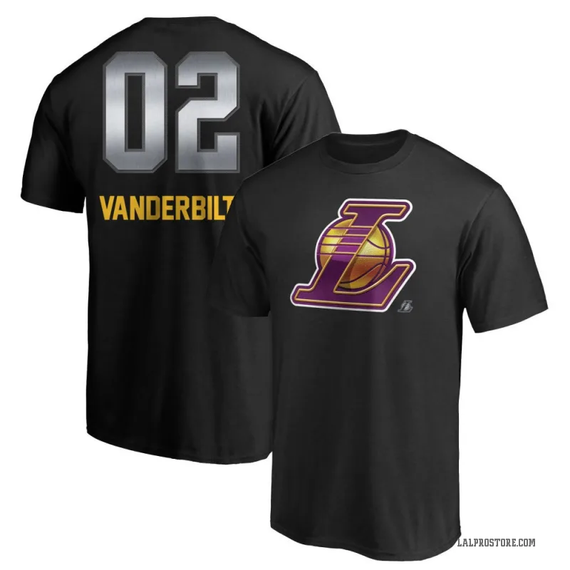 Jarred Vanderbilt Men's Black Los Angeles Lakers Midnight Mascot T-Shirt