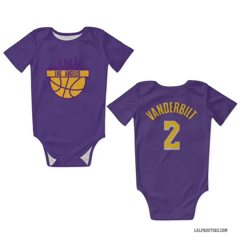 Jarred Vanderbilt  Purple Los Angeles Lakers  Newborn & Infant Bodysuit