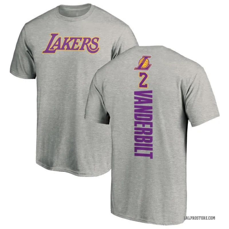 Jarred Vanderbilt Youth Los Angeles Lakers Ash Backer T-Shirt