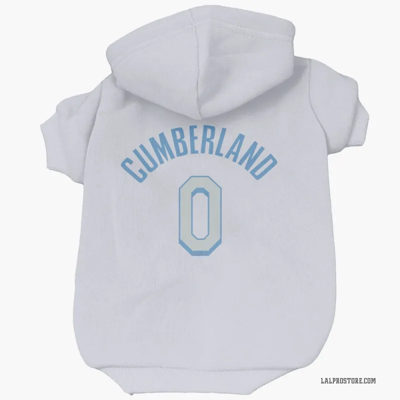 Jarron Cumberland  White Los Angeles Lakers  Cat & Dog Pet Hoodie