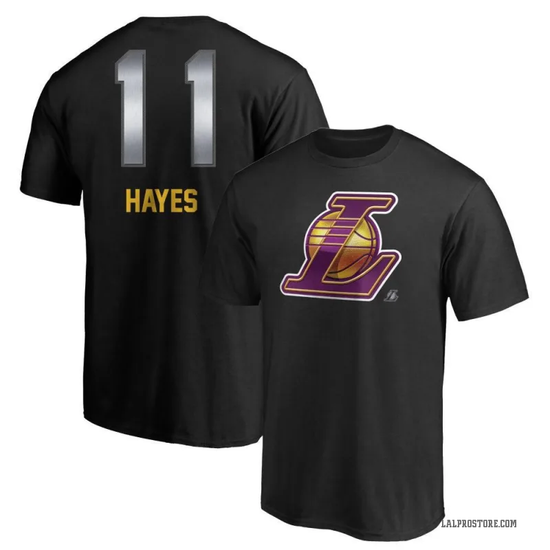 Jaxson Hayes Men's Black Los Angeles Lakers Midnight Mascot T-Shirt