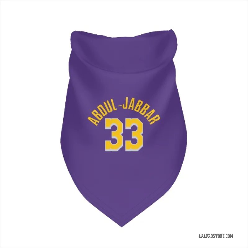 Kareem Abdul-Jabbar  Purple Los Angeles Lakers  Cat & Dog Pet Bandana