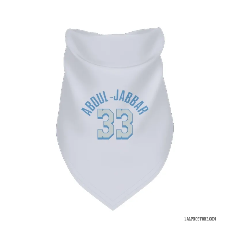 Kareem Abdul-Jabbar  White Los Angeles Lakers  Cat & Dog Pet Bandana
