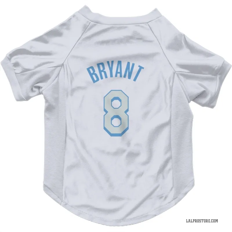 Kobe Bryant  White Los Angeles Lakers  Cat & Dog Pet Jersey