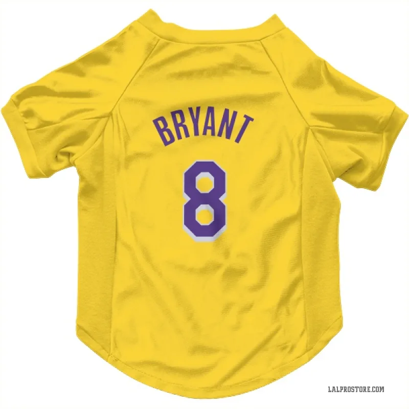 Kobe Bryant  Yellow Los Angeles Lakers  Cat & Dog Pet Jersey