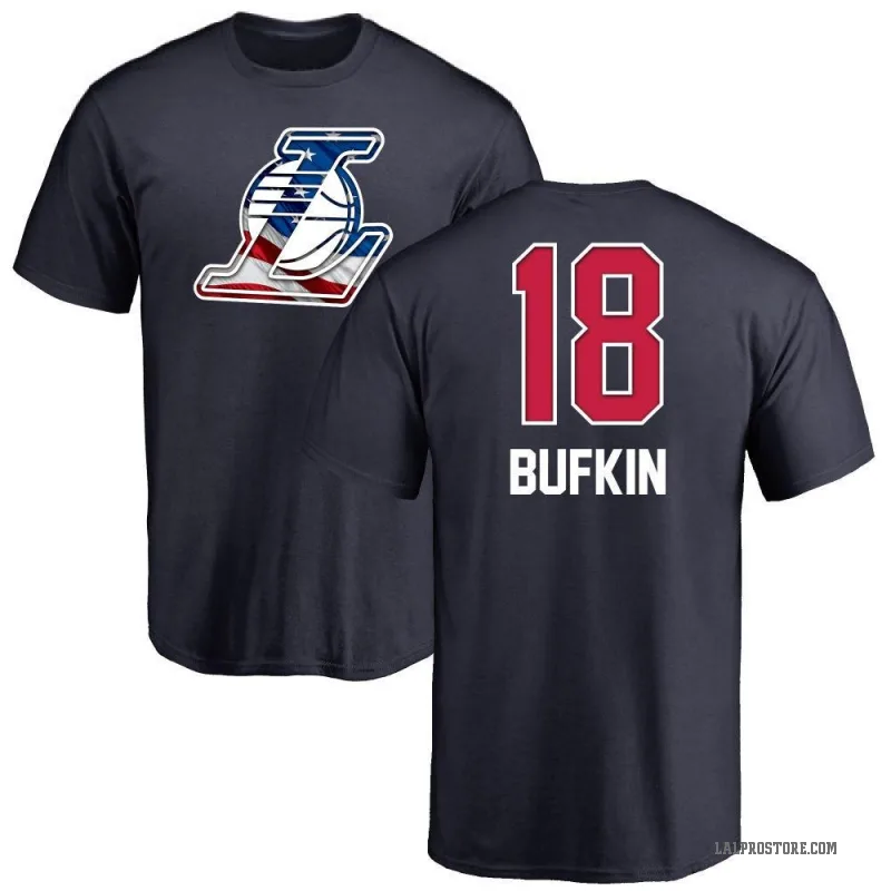 Kobe Bufkin Men's Navy Los Angeles Lakers Name and Number Banner Wave T-Shirt