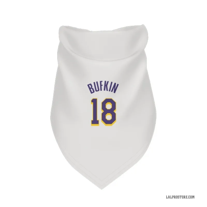 Kobe Bufkin  White Purple Los Angeles Lakers  Cat & Dog Pet Bandana