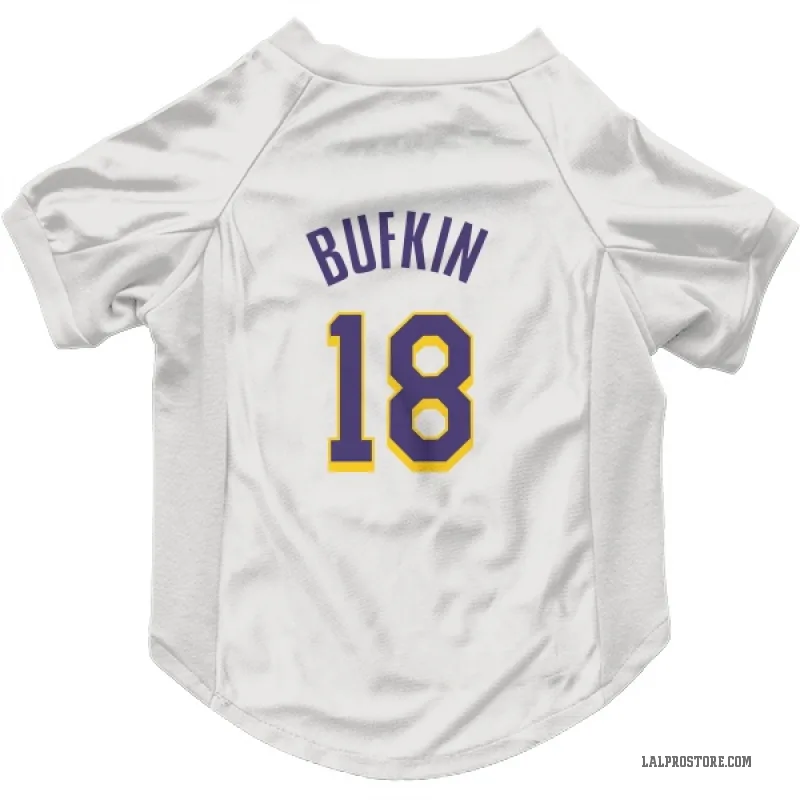 Kobe Bufkin  White Purple Los Angeles Lakers  Cat & Dog Pet Jersey