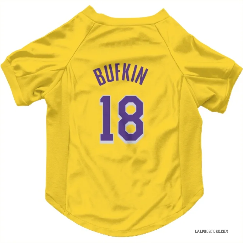 Kobe Bufkin  Yellow Los Angeles Lakers  Cat & Dog Pet Jersey